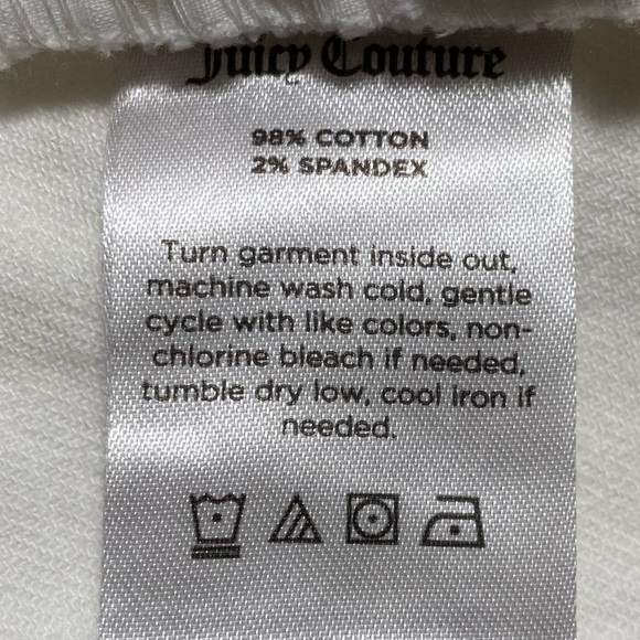 Juicy Couture Denim Shorts 6 White Comfort Stretch Versatile Casual Boho* NWT - Picture 8 of 8